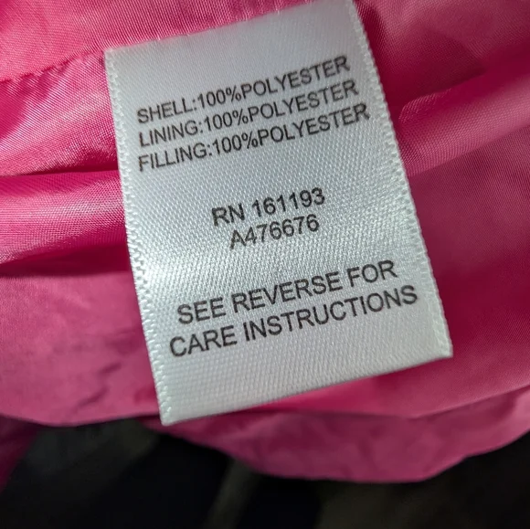 Mod X Bright Pink Quilted Puffer Women's Coat Swing Bottom Sz XL - Picture 5 of 13